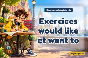Exercices d'anglais 6e : Exercices would like et want to