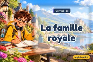 Corrigé des exercices d'anglais 5e : La famille royale