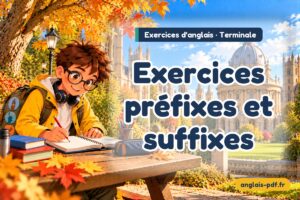 Exercices d'anglais terminale : Exercices préfixes et suffixes
