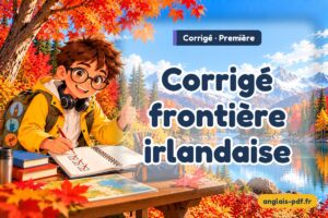 Corrigé des exercices d'anglais première : Corrigé frontière irlandaise