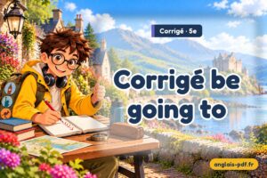 Corrigé des exercices d'anglais 5e : Corrigé be going to