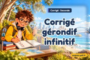 Corrigé des exercices d'anglais seconde : Corrigé gérondif infinitif