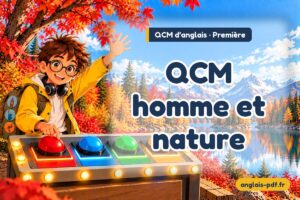 QCM d'anglais première : QCM homme et nature