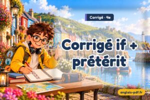 Corrigé des exercices d'anglais 4e : Corrigé if + prétérit