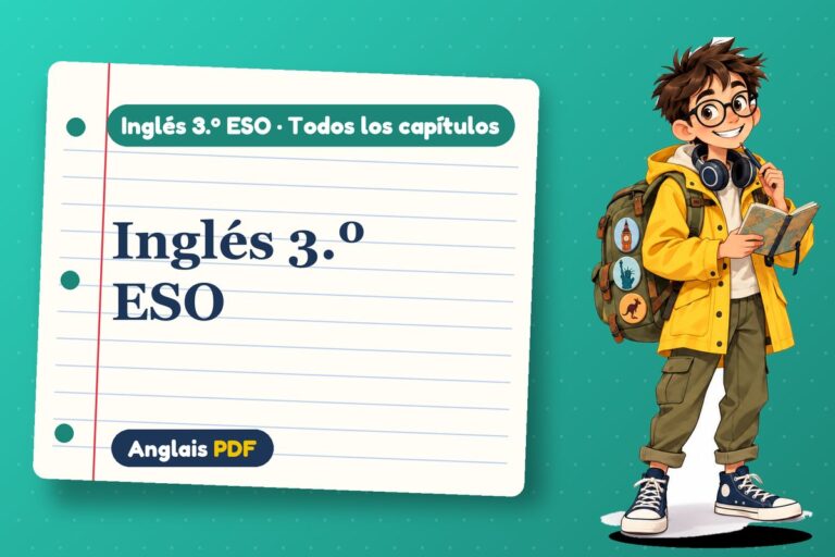 Inglés 3.º ESO: lecciones, ejercicios y exámenes para descargar en PDF