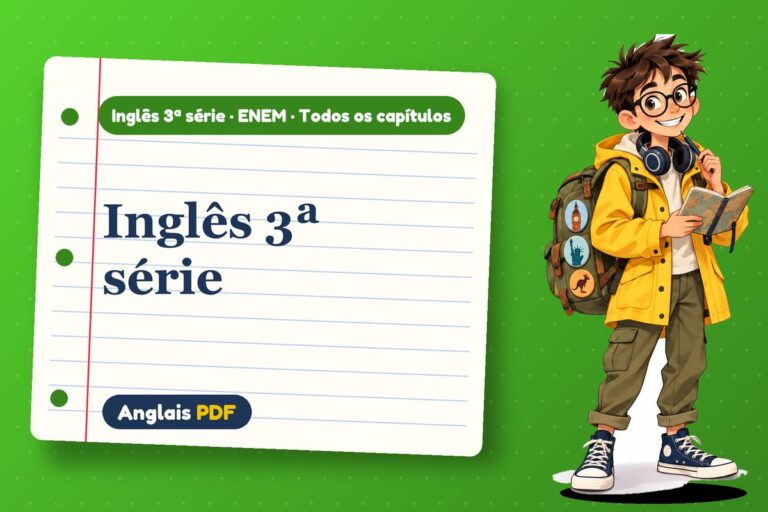 Inglês 3ª série: aulas, atividades e provas para baixar em PDF