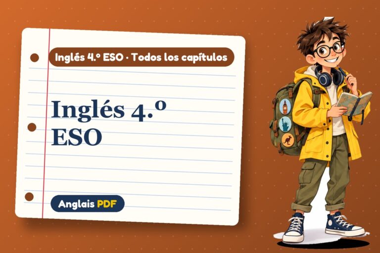 Inglés 4.º ESO: lecciones, ejercicios y exámenes para descargar en PDF
