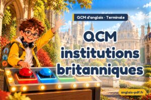 QCM d'anglais terminale : QCM institutions britanniques