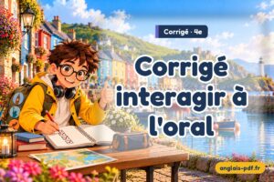 Corrigé des exercices d'anglais 4e : Corrigé interagir à l'oral