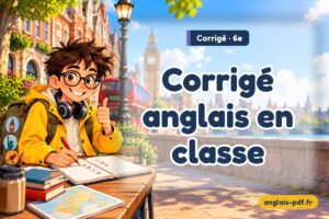 Corrigé des exercices d'anglais 6e : Corrigé anglais en classe
