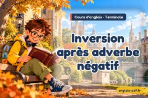 Cours d'anglais terminale : Inversion après adverbe négatif