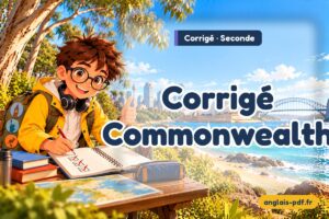 Corrigé des exercices d'anglais seconde : Corrigé Commonwealth