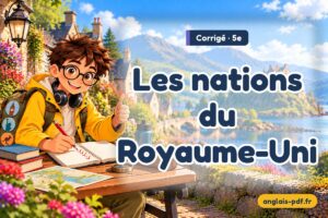 Corrigé des exercices d'anglais 5e : Les nations du Royaume-Uni