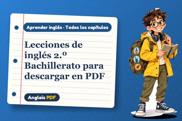 Lecciones de inglés 2.º Bachillerato para descargar en PDF