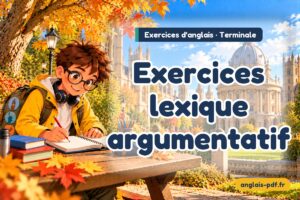 Exercices d'anglais terminale : Exercices lexique argumentatif
