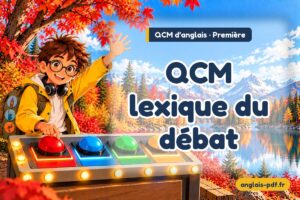 QCM d'anglais première : QCM lexique du débat