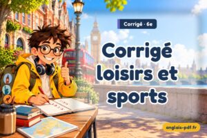 Corrigé des exercices d'anglais 6e : Corrigé loisirs et sports