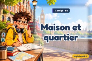 Corrigé des exercices d'anglais 6e : Maison et quartier