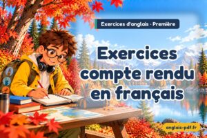 Exercices d'anglais première : Exercices compte rendu en français
