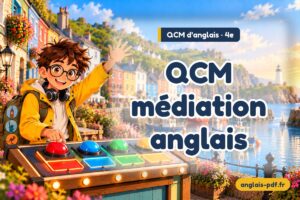 QCM d'anglais 4e : QCM médiation anglais