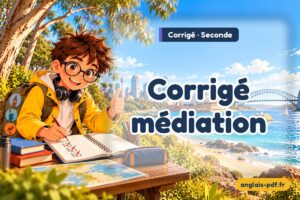 Corrigé des exercices d'anglais seconde : Corrigé médiation