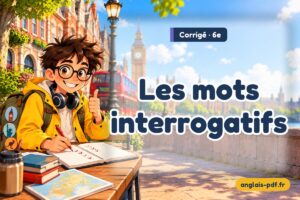 Corrigé des exercices d'anglais 6e : Les mots interrogatifs