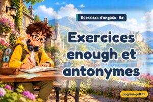Exercices d'anglais 5e : Exercices enough et antonymes