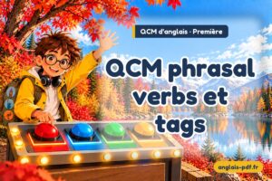 QCM d'anglais première : QCM phrasal verbs et tags