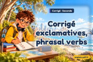 Corrigé des exercices d'anglais seconde : Corrigé exclamatives, phrasal verbs