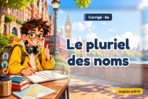 Corrigé des exercices d'anglais 6e : Le pluriel des noms