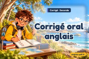 Corrigé des exercices d'anglais seconde : Corrigé oral anglais