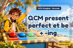 QCM d'anglais seconde : QCM present perfect et be + -ing