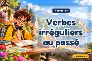 Corrigé des exercices d'anglais 5e : Verbes irréguliers au passé
