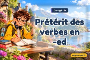 Corrigé des exercices d'anglais 5e : Prétérit des verbes en -ed