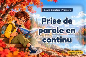 Cours d'anglais première : Prise de parole en continu