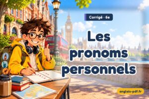 Corrigé des exercices d'anglais 6e : Les pronoms personnels