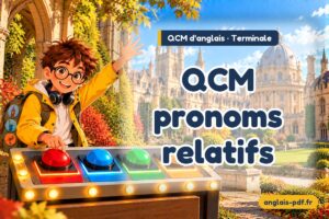 QCM d'anglais terminale : QCM pronoms relatifs