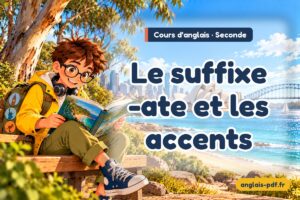 Cours d'anglais seconde : Le suffixe -ate et les accents