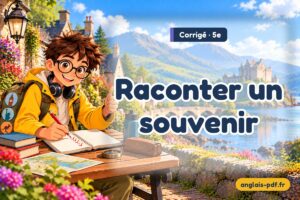 Corrigé des exercices d'anglais 5e : Raconter un souvenir