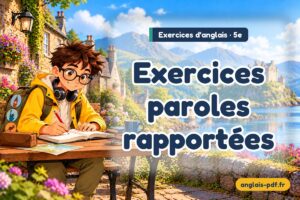 Exercices d'anglais 5e : Exercices paroles rapportées