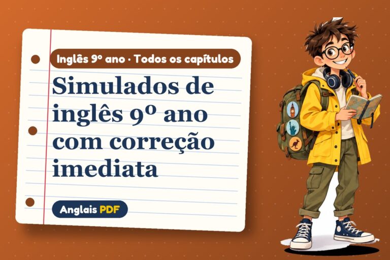 Simulados de inglês 9º ano com correção imediata