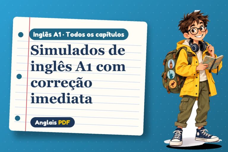 Simulados de inglês A1 com correção imediata