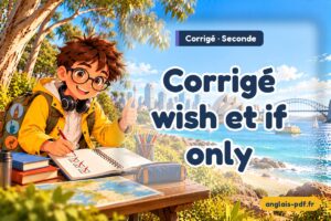 Corrigé des exercices d'anglais seconde : Corrigé wish et if only