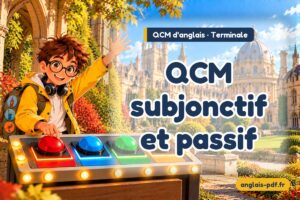 QCM d'anglais terminale : QCM subjonctif et passif