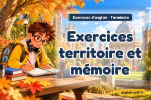 Exercices d'anglais terminale : Exercices territoire et mémoire