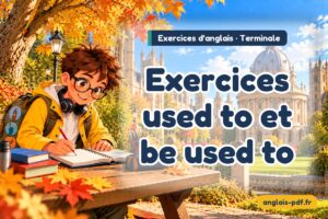 Exercices d'anglais terminale : Exercices used to et be used to