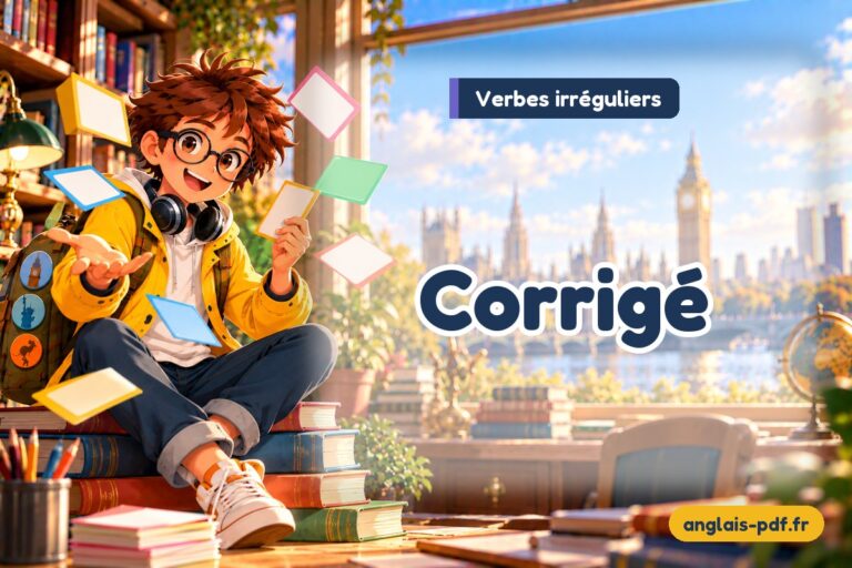 Corrigé des exercices sur les verbes irréguliers