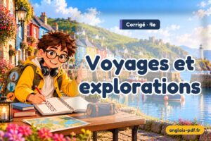 Corrigé des exercices d'anglais 4e : Voyages et explorations