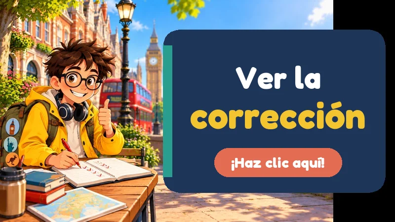 Ver la corrección de los ejercicios de conectores en inglés