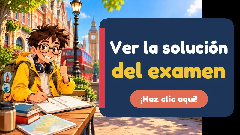 Ver la solución del examen de future perfect continuous